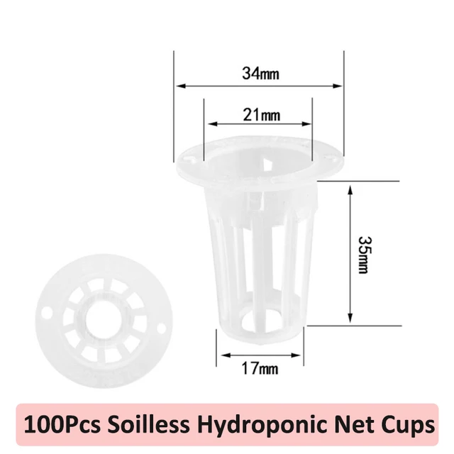 100X Cups 35mm White