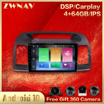 

360 Cameras IPS Screen For Toyota Camry 5 2001 2002 2003 2004 2005 2006 Android Multimedia Car Player Audio Radio Recorder Head