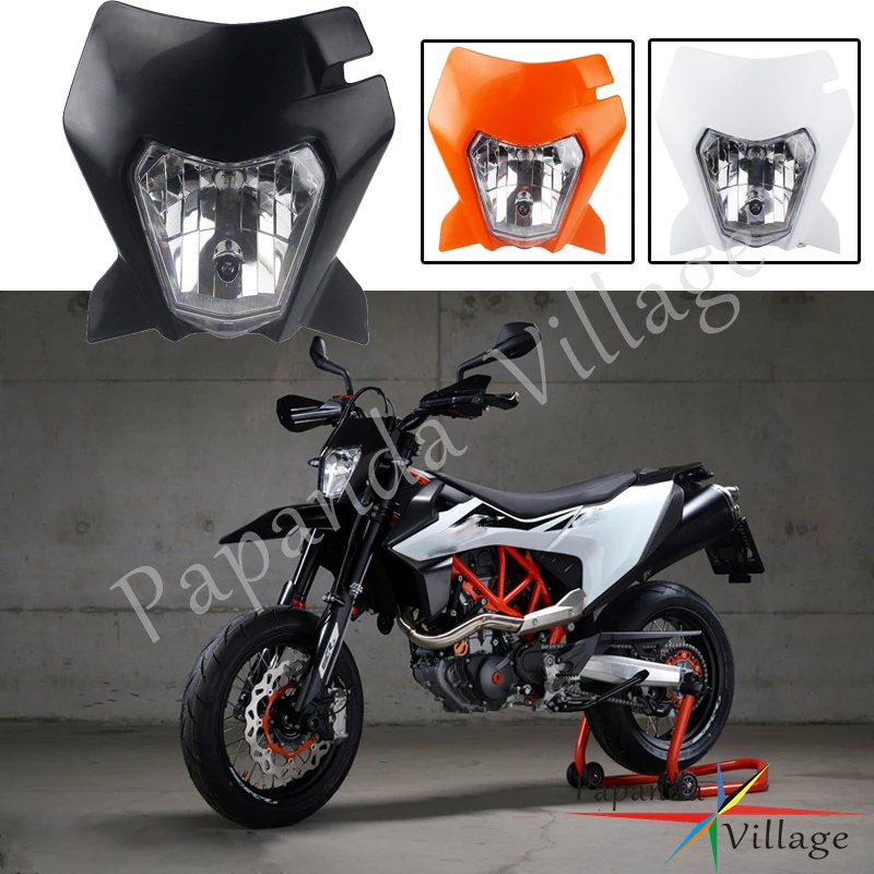 3 цвета для внедорожника 690 Enduro R пластиковая фара Luz 35 Вт внедорожная SMC Supermoto