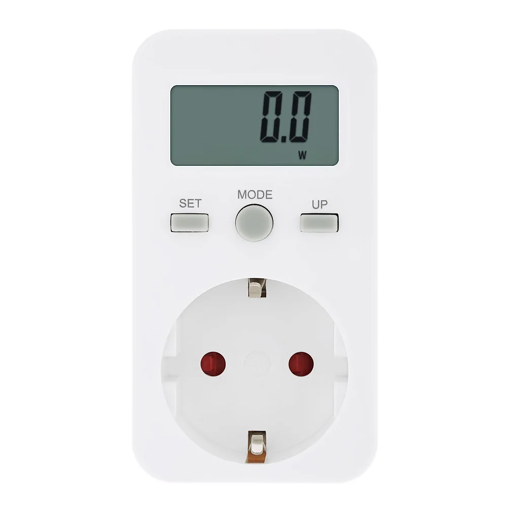 

US Plug Plug-in Digital LCD Energy Monitor Power Meter Electricity Electric Usage Monitoring Socket