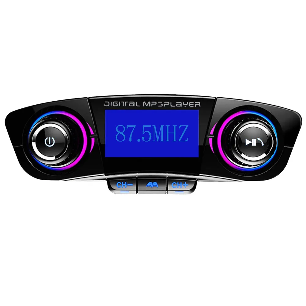4,0+ EDR Bluetooth версия Беспроводной FM передатчик Dual USB 5V 2.1A зарядка Хендс-фри светодиодный точечно-матричный Экран Автомобильный MP3-плеер# YL1