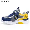 ULKNN Spring 2022 new children's shoes boy Sneakers leather waterproof pupils big virgin boy sports running shoes ► Photo 2/6