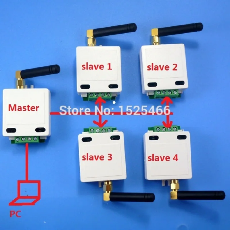 HY048 * 5 433 м беспроводной шина RS485 RF последовательный порт UART модуль
