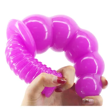 Big dildo thick 5 beads anal huge dildo no vibrator butt plug ball anal plug sex toys for women men adult bdsm games product 4