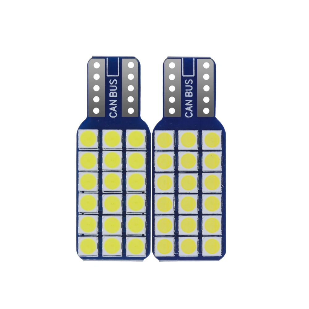 2 шт. T10 Автомобильный светодиодный T10 3030 18SMD Клин Parker бортовой Светильник лампы W5W 194 168 12V