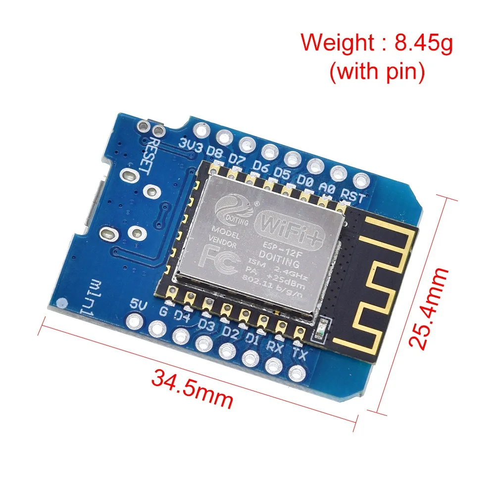 1 шт. Great IT Smart Electronics D1 mini Mini NodeMcu 4 м байты Lua WIFI Интернет вещей макетная плата на
