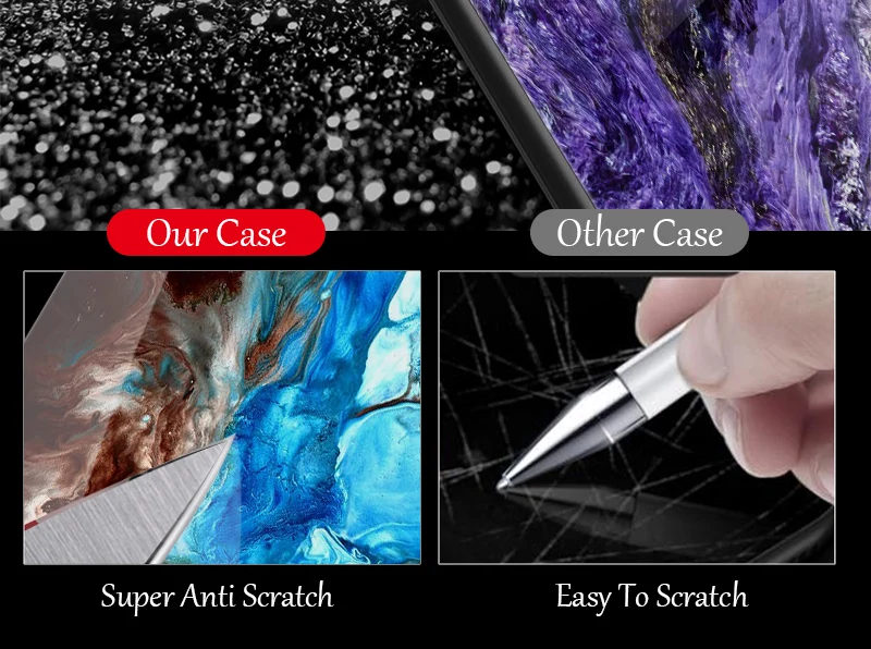 TOMKAS Luxury Marble Phone Case for iPhone X 10 Tempered Glass PC Agate Back Cover Silicone Soft Edge Coque Case for iPhone X (7)