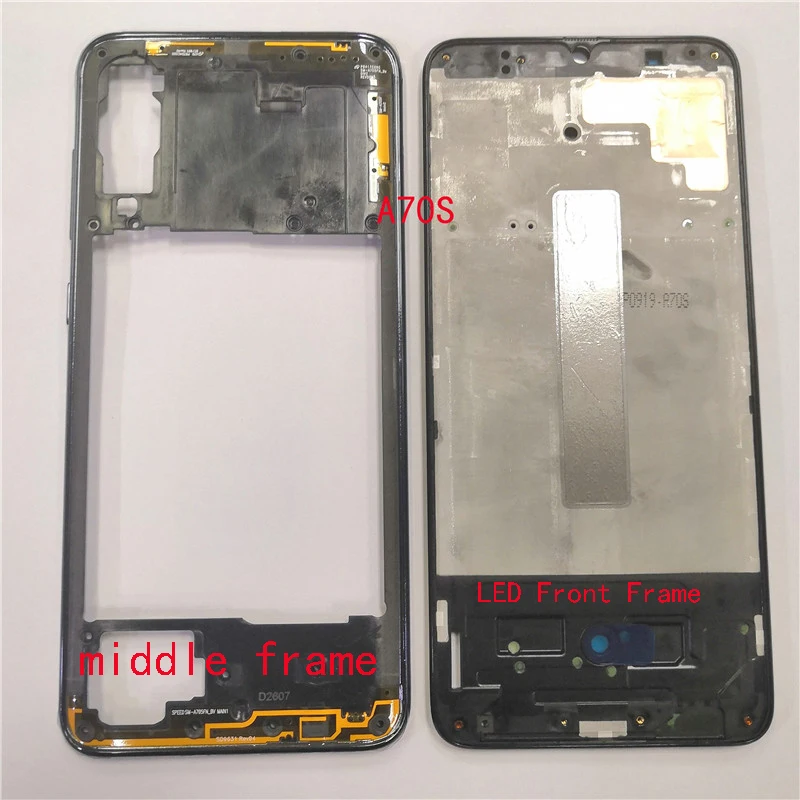 middle frame front LED panel bezel housing for Samsung Galaxy A70S A707W A707MN/DS A707GM/DS A707FN/DS A707F/DS | Мобильные телефоны