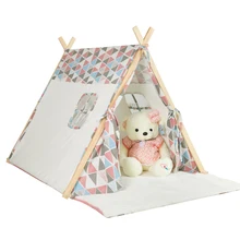 Детская супер массивная деревянная Золотая палатка, Игровая палатка для дома, детская игрушка, игровая палатка, Домик принцессы