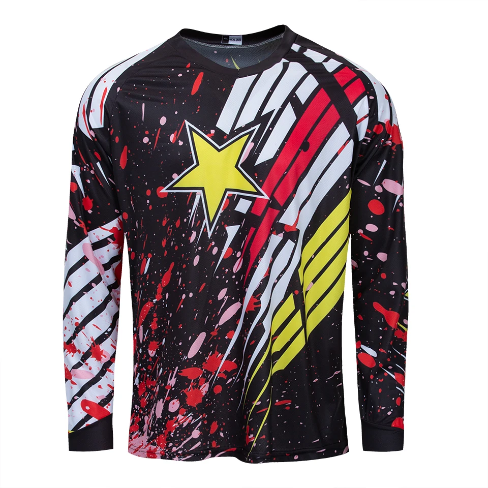 Спортивная забавная футболка для спуска на гору MTB MX DH одежда для мотокросса эндуро Мужская футболка для горного велосипеда мужские топы для велоспорта