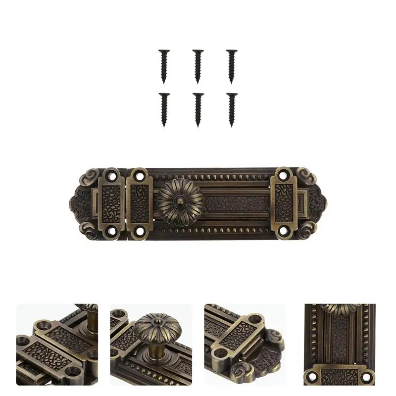 Zinc Alloy Door Window Latch Vintage Security Sliding Bolt Lock 1 Pc For Home door latch