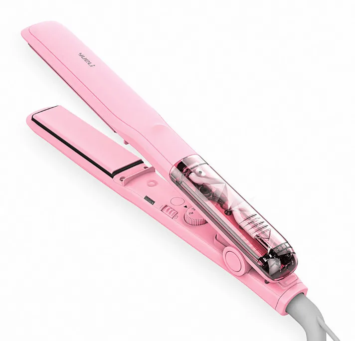  YUELI Professional Steam Hair Straightener Curler Hair Styling Less Hair Damage 5 Levels Adjustable