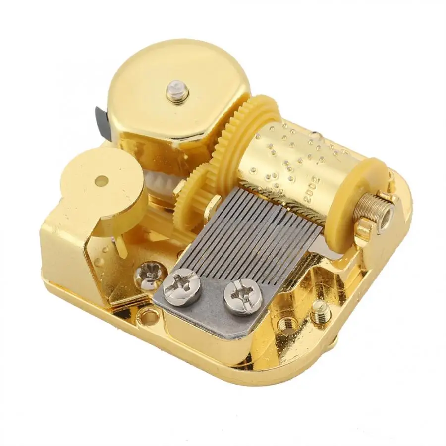 13 Tones DIY Musical Box Movement DIY Music Box Accessories with Screw+ Key Music Box Christmas Wedding Valentine's Day Gifts