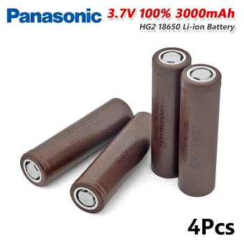 

Panasonic New 18650 Battery HG2 3000mAh 3.7V 18650 Lithium Rechargeable Discharge 20A Dedicated Electronic Power Batteries
