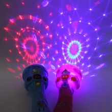 Новинка, светящийся Забавный Музыкальный беспроводной микрофон, милые лампочки, игрушка на батарейках, мини-динамик, караоке, поющий подарок