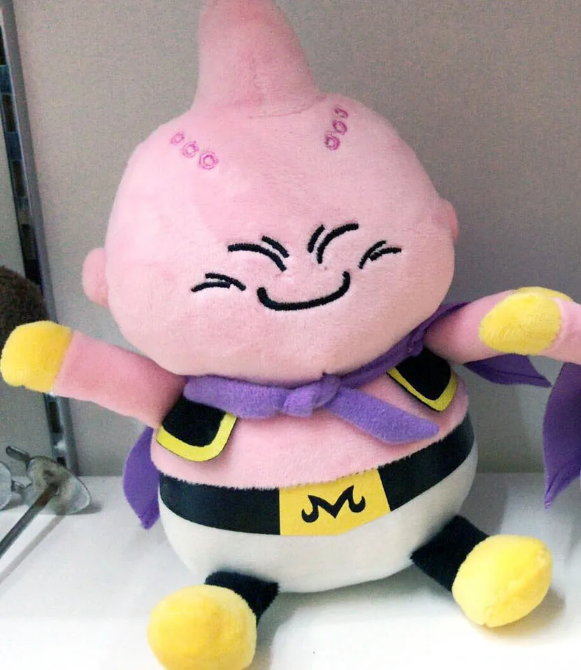 Аниме Dragon Ball Z Buu плюшевая кукла игрушка Супер Saiyan Бог Сон Гоку фигурка Buu мягкая плюшевая кукла модель подарок игрушки 20 см - Цвет: Buu 1