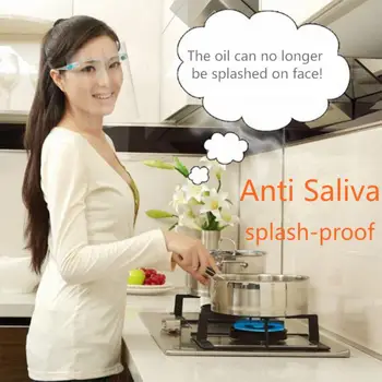 

5 / 10 PCS Safety Face Head-mounted Transparent Full Face Mask Multi-Function Oil-Splash Proof Mask High Quality Mask