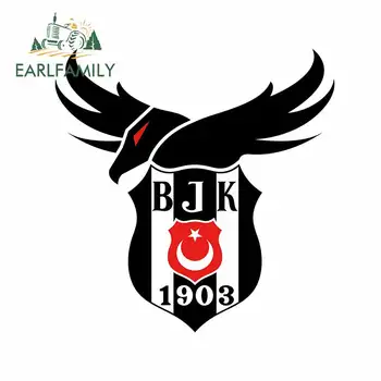 

EARLFAMILY 13cm x 12.8cm for Besiktas CSGO Gaming Personality Creative VAN Car Stickers DIY Custom Printing Laptop Camper Decal
