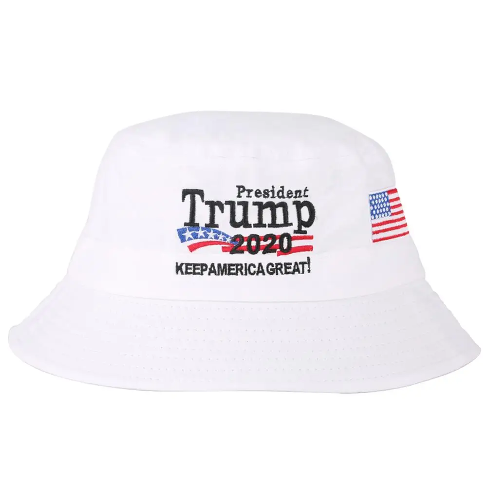 Fedoras Панама для рыбака Sunhant President Trump держать американские большие кепки с вышивкой кепки с плоским козырьком Охота складной затенение