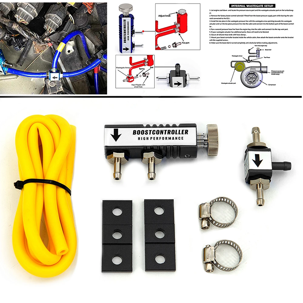 UNIVERSAL ADJUSTABLE RACING BOOST CONTROLLER 30 PSI MANUAL BOOST BYPASS CONTROLLER BC-03