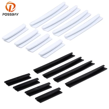 

POSSBAY 8Pcs Car Door Protector Edge Guard Strip Scratch Anti-collision Trim Black/White/Transparent Protection Strip