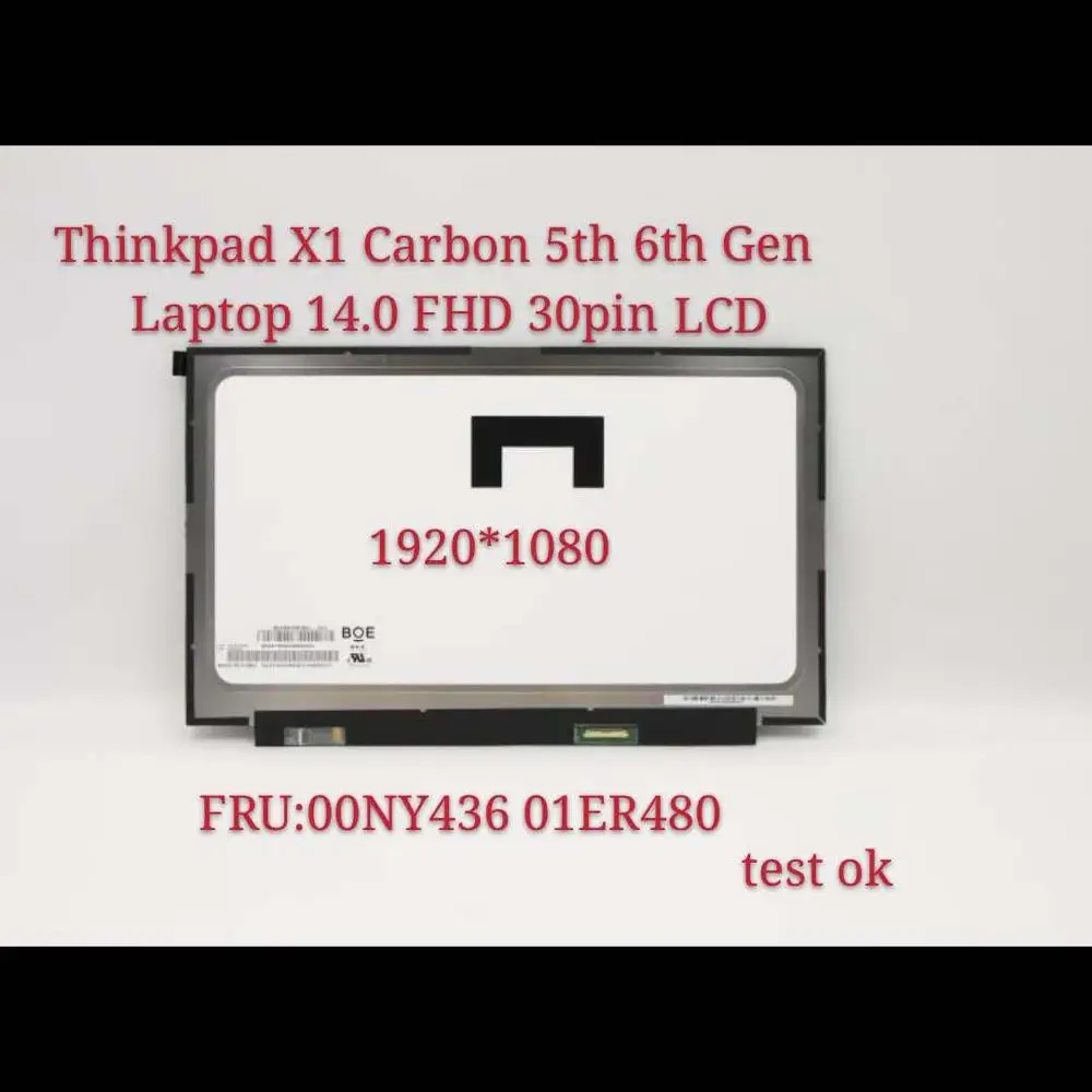 Для thinkpad x1 5th gen de carbono N140HGE-EAA светодиодный дисплей ЖК-экран матрица для ноутбука 14,0 
