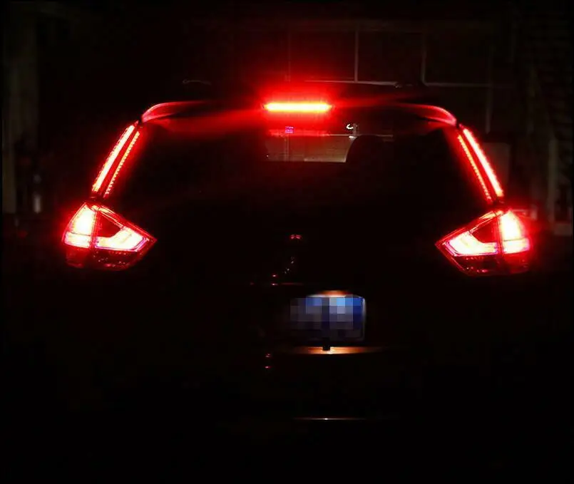 Для Nissan Rogue X-Trail- Защита от солнца на заднее стекло авто украшения лампы светодиодные тормозные фары, аксессуары для автомобиля модификация автомобиля