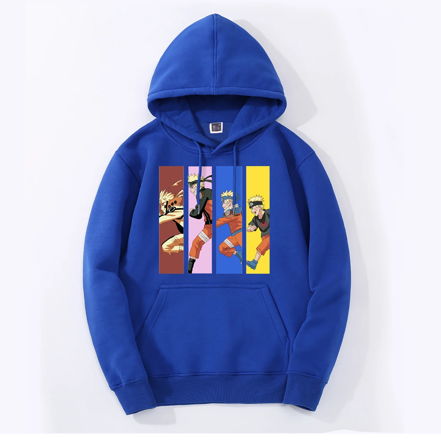 Blue 6 Япония Uzumaki Аниме Наруто Мужская толстовка Новое поступление Толстовка Повседневная флисовая куртка с капюшоном Спортивная Мода Повседневная Харадзюку уличная одежда - Цвет: Blue 6