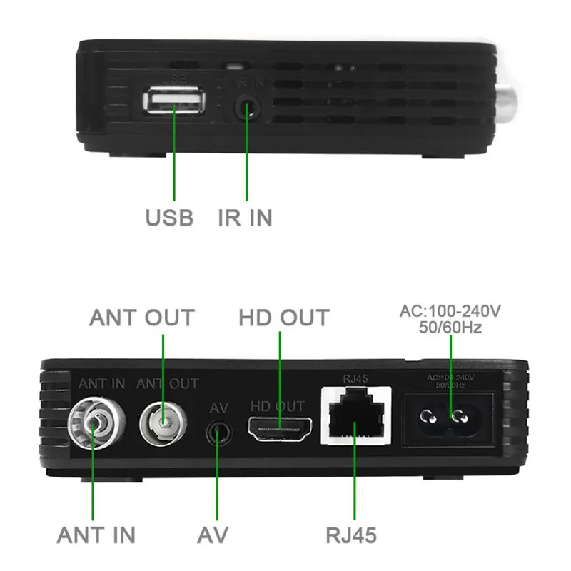 Горячая Распродажа Full HD 1080P K2 цифровой DVB-T2 ТВ STB Y7X2 Эфирное ТВ встроенный RJ45 LAN телеприставка