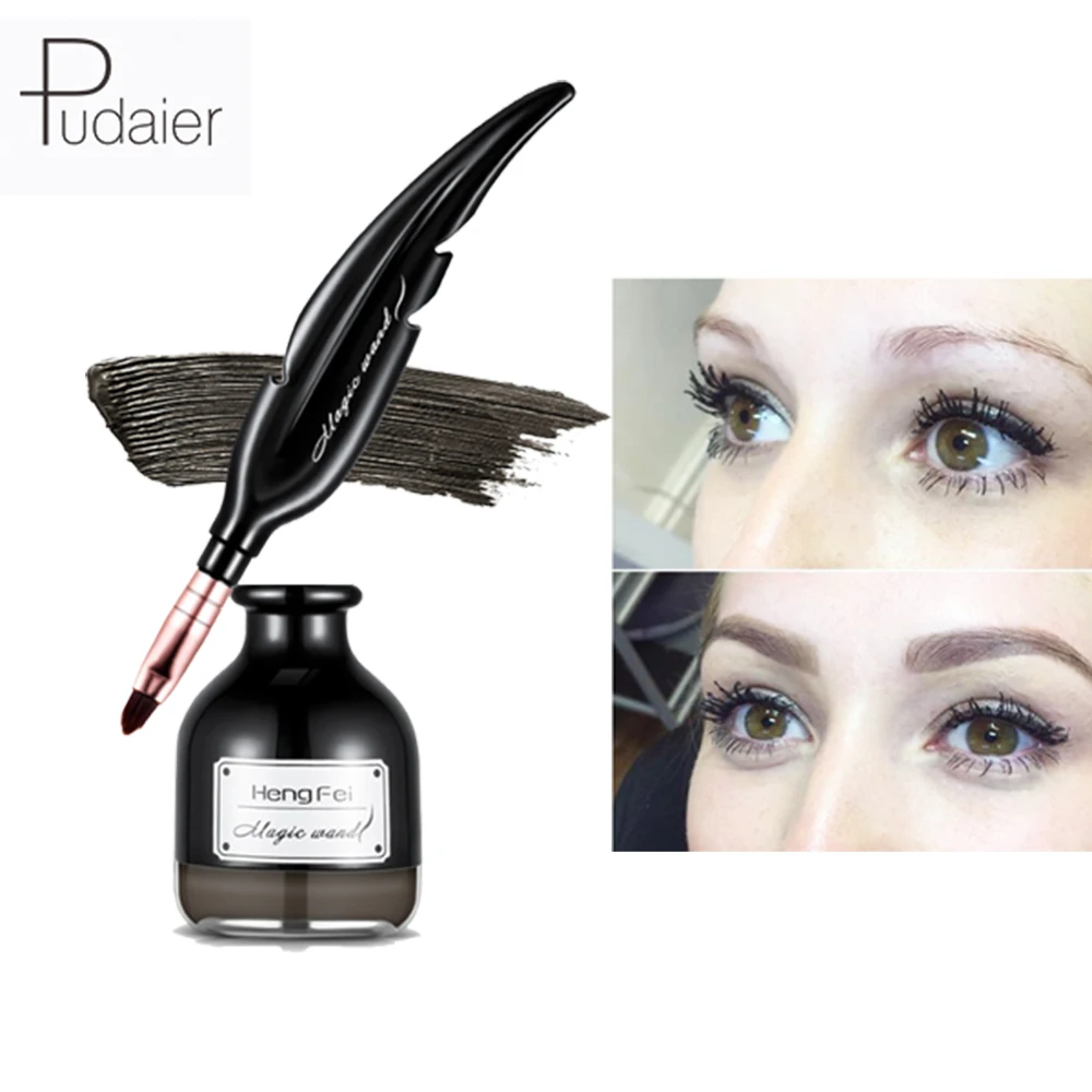 

New Natural Waterproof Eyebrow Cream Long Lasting Eyebrow Gel Feather Brush Professional Eyesbrow Cream Makeup Beauty for Women