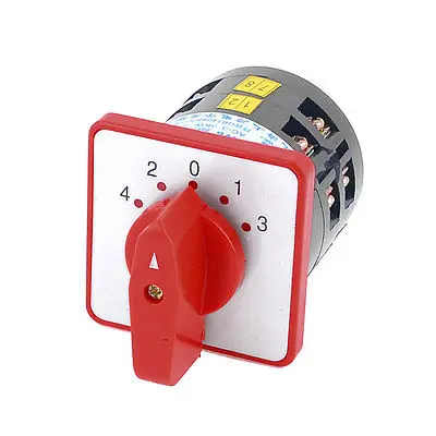 

Ui380V Ith 5A 12 Screw Terminal 5 Pisition Changeover Switch