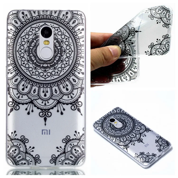 Redmi Note4/5A мультфильм цветной рисунок прозрачный ТПУ защитный чехол Ударопрочный Мягкий силиконовый защитный чехол Cur