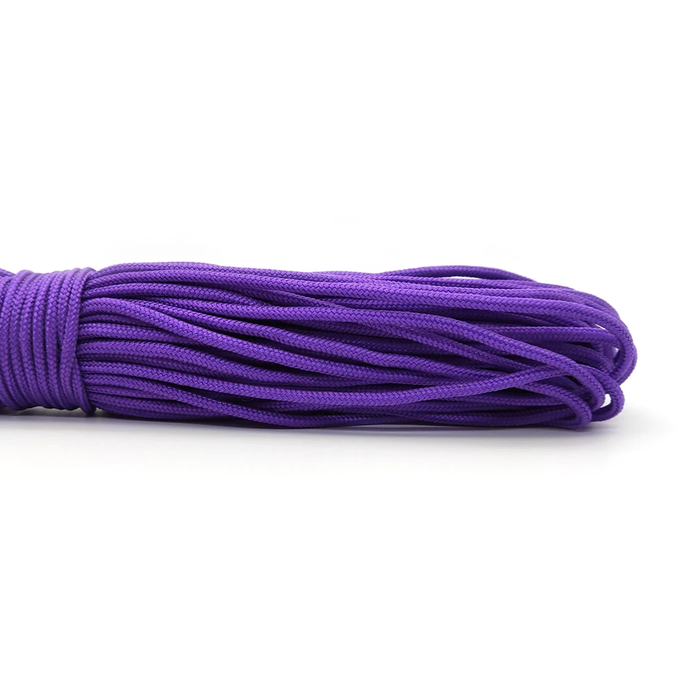 Paracord rope 2mm Paracord 25FT 100FT 1 Strand Paracorde Outdoor Survival Equipment Clothesline DIY Bracelet