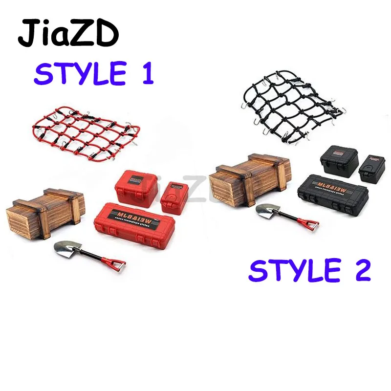 6 шт./компл. имитация декора чемодан чистая Лопата для TRX4 Defender SCX10 90046 90047 MST Jimny VS4 RC