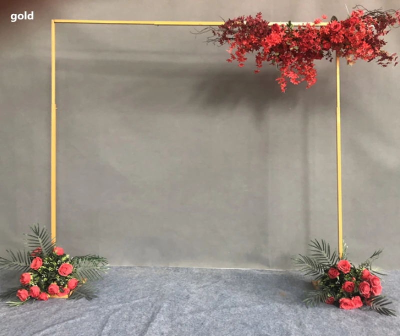 Свадебные арки прямоугольник бесплатно выдвижной искусственный цветок фон украшение свадебный дорожный направляющий праздничные украшения реквизит