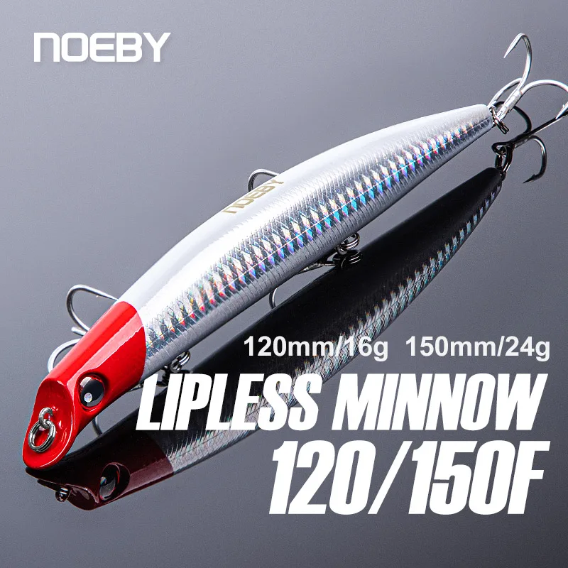 NOEBY плавающие приманки Minnow для ловли рыбы 120 мм 150 безгубого воблер типа Минноу