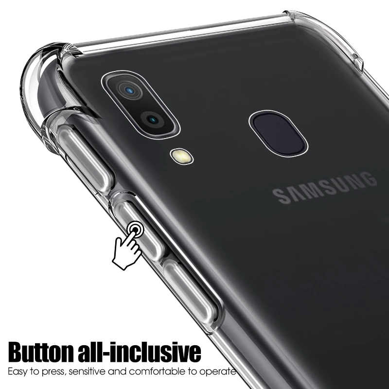 Противоударный чехол с подушкой безопасности для samsung galaxy a10 a20 a30 a40 a50 a60 a70 мягкий
