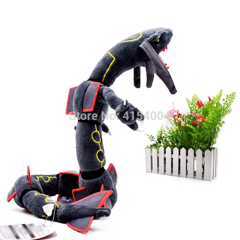 10 шт./партия Аниме Rayquaza черные животные плюшевые Peluche куклы с скелетом мягкие горячие игрушки Рождественский подарок для детей