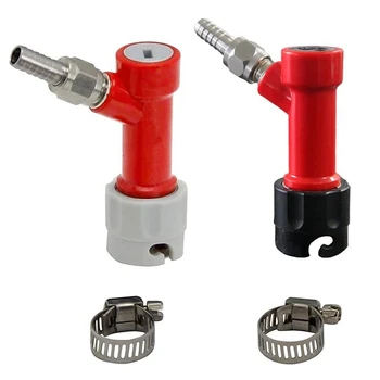 

1/4 Pin Lock Keg Gas / Liquid Pin Lock Home Brew Keg Quick Disconnect Swivel Nuts + Pin Lock Disconnect Set and Clamps