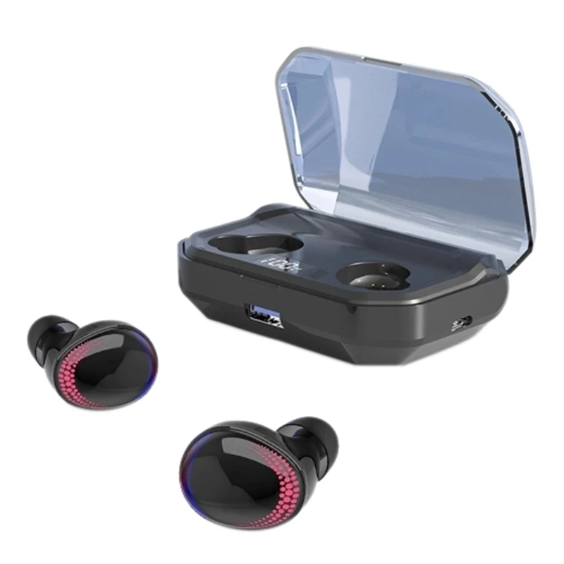 

X10 Tws Wireless Bt 5.0 Earphone 3000Mah Ipx7 Waterproof Headphones Intelligent Mini Swearproof Sports Earphones with Charging C