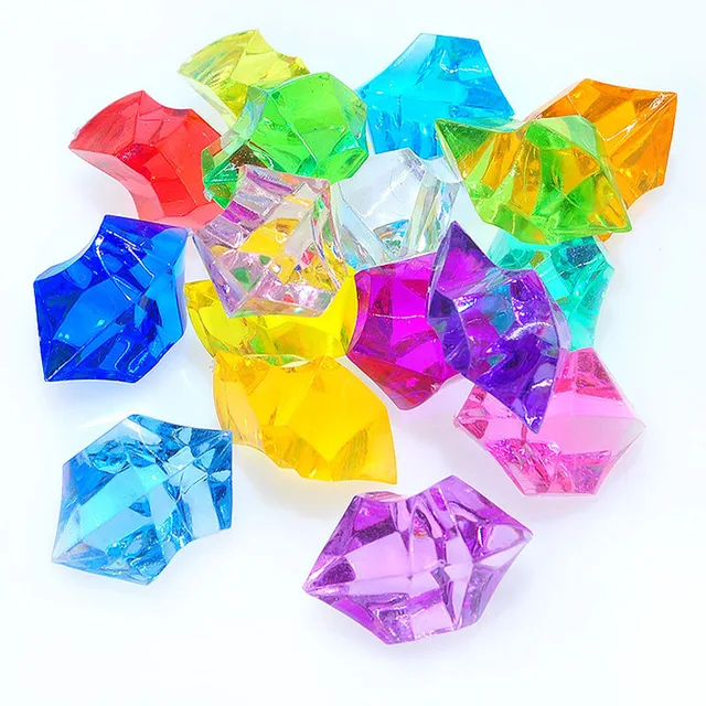 50Piece Acrylic Ice Rocks Pirate Treasure Chest Gems Crystal Toy Birthday Party Decorations Wedding Gift 2