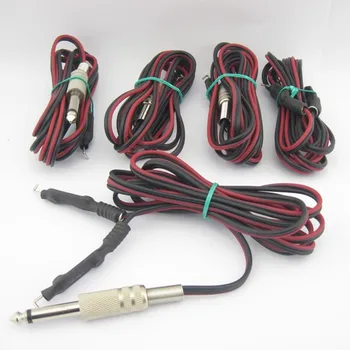 

Lot Of 5PCS New Economic Pro Black and Red Tattoo Clip Cord Hook Line For Tattoo Eyebrow Power Cord Supply