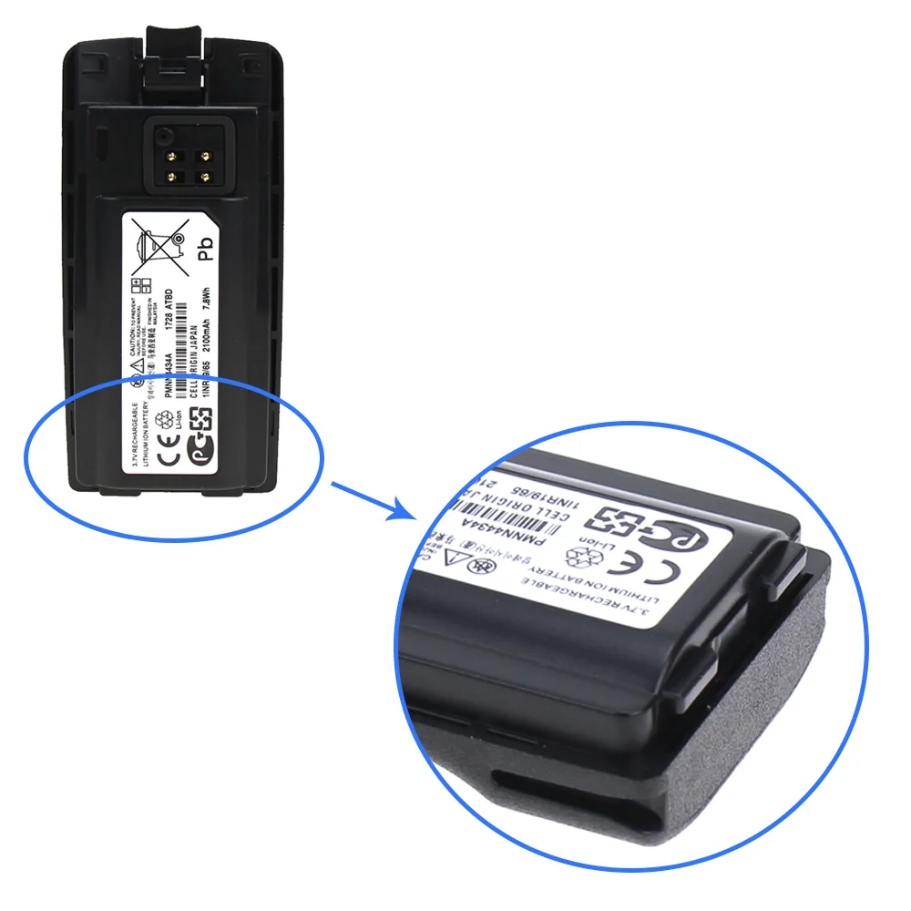 2X Replacement Battery for Motorola RMM2050 RMV2080 RMU2040 PMNN4434A RMU2080d RMU2080 XT220 XT420 PMNN4434 5