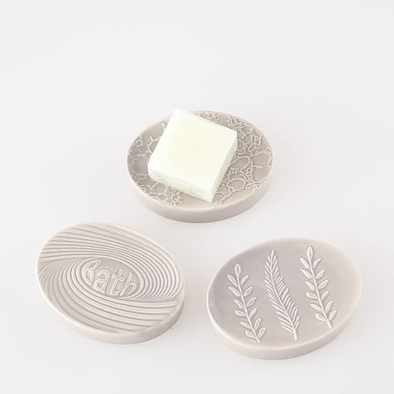 

Creative Ceramic Drain Soap Dish Soap Tray Household Bathroom Decoration Handmade Soap Box Creative Soap Liquid Storage Box
