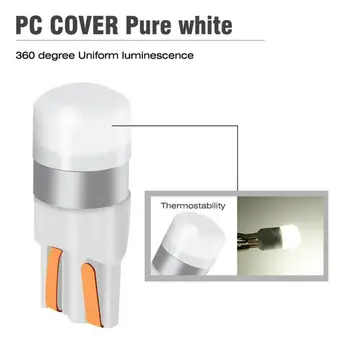 

2X 3030 SMD T10 W5W LED Car Clearance Lights Reading lamp Auto vehicle dome door bulb accessories white red Ice blue Car styling