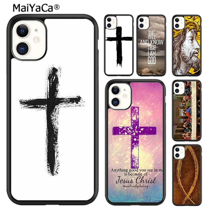 MaiYaCa Bible Jesus Christ Christian Cross Phone Case For iPhone 14 5