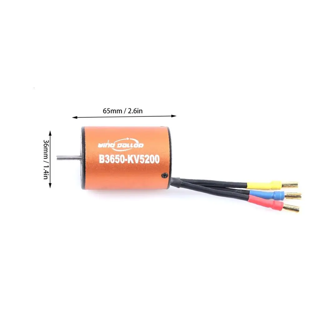 Moteur RC Brushless B3650 3900KV 4300KV 5200KV 4P CNC pour Voiture 1/10
