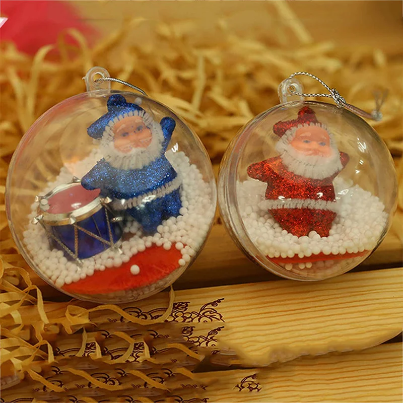 

5 Piece 7/8/10CM Transparent Plastic Ball Hollow Sphere Store Window Wedding Favor Box Decoration Ornament Balls Candy Box