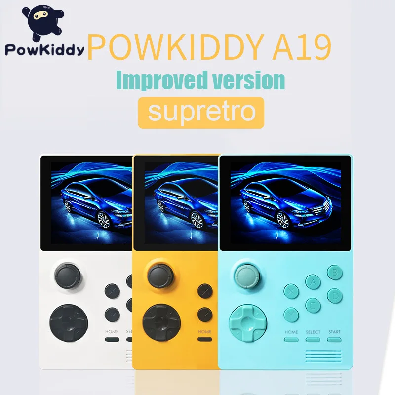 Портативная игровая приставка POWKIDDY A19 3 5 дюйма Bluetooth 3000 + видеоигр|Портативные