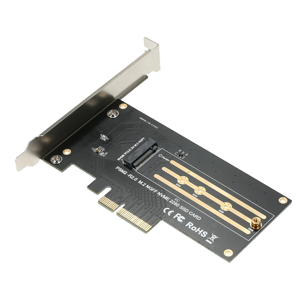 M.2 NVME Adapter Card M-key to PCI-E X4 Expansion SSD Support High-speed Protocol Wide Compatibility | Компьютеры и офис